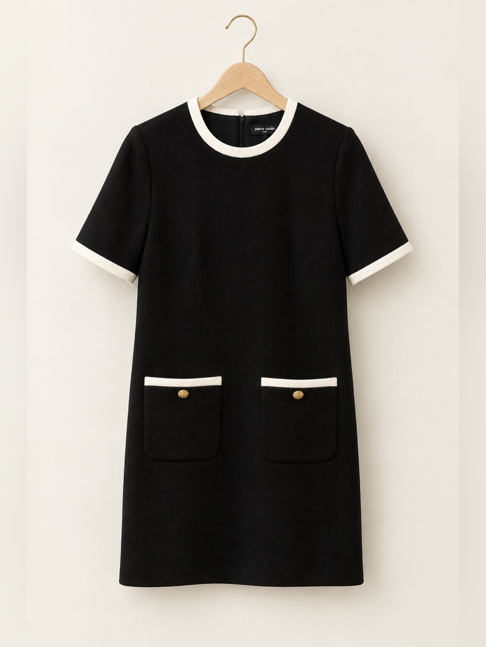 Judith & Charles Contrast Piping Short Dress Mini Dress Size 8